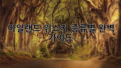 아일랜드 위스키: 종류별 완벽 가이드